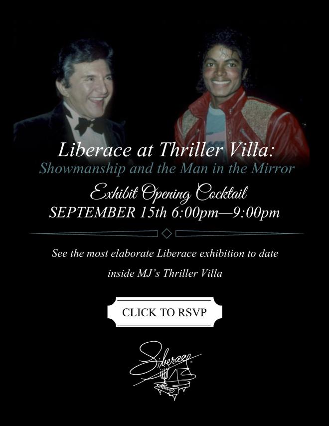 Liberace at Thriller Villa Opening  Cocktail
